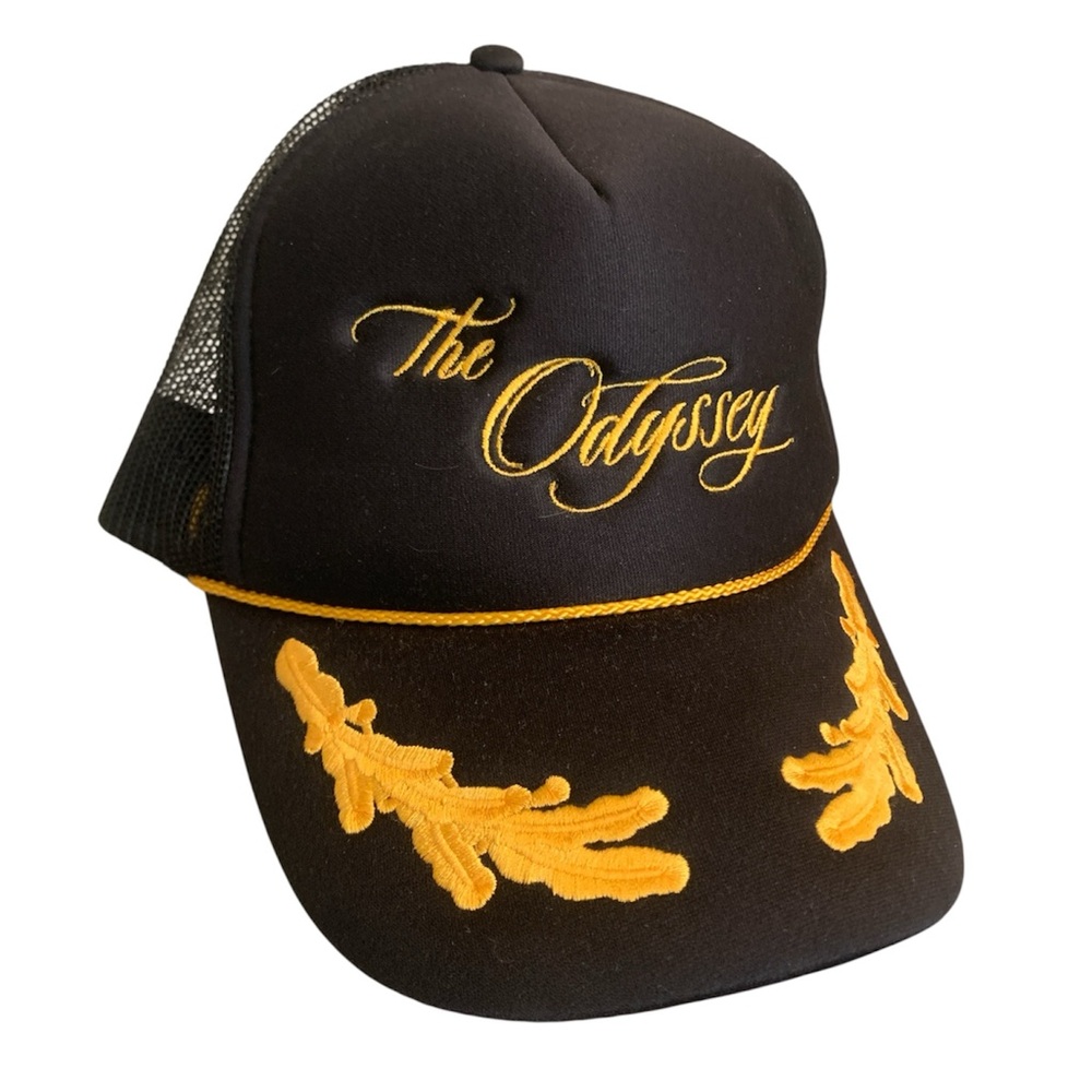 The Odyssey Black and Gold SnapBack Hat Cap